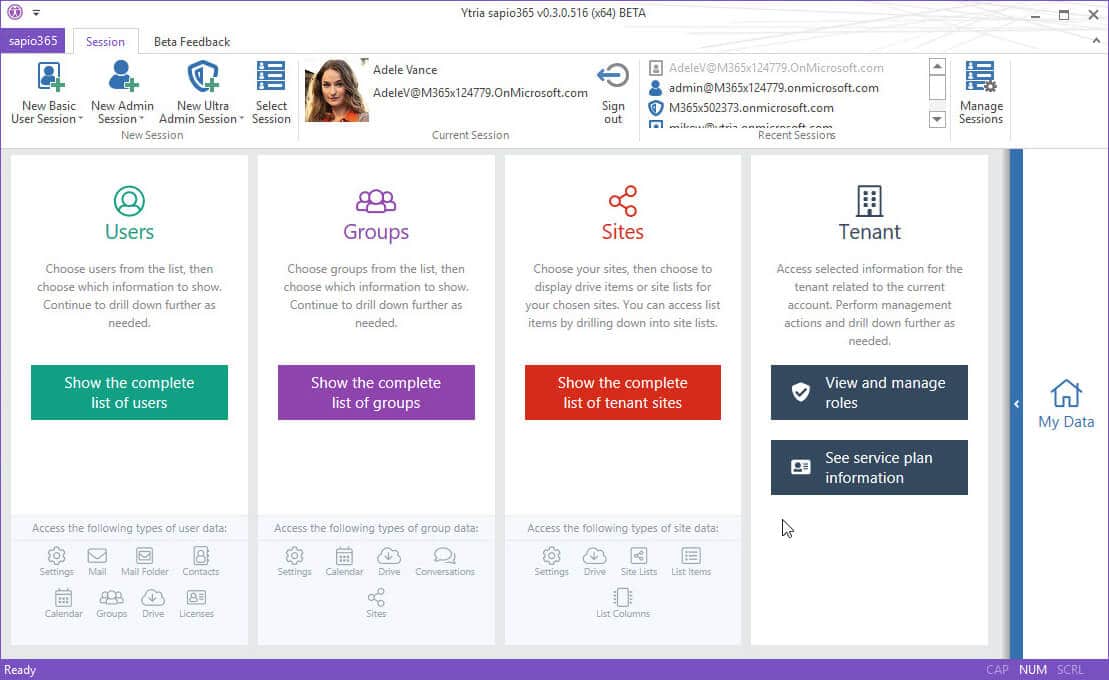 Sapio365 - Administrace Office 365 a správa licencí pro administrátory Microsoft