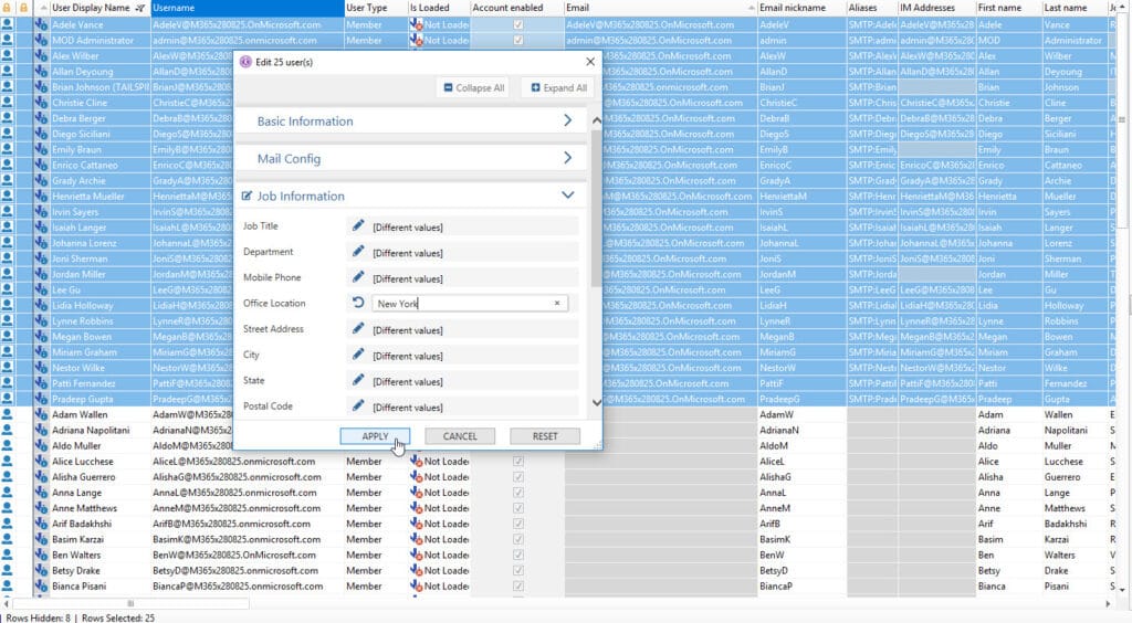 Sapio365 správa uživatelů a licencí pro Office 365